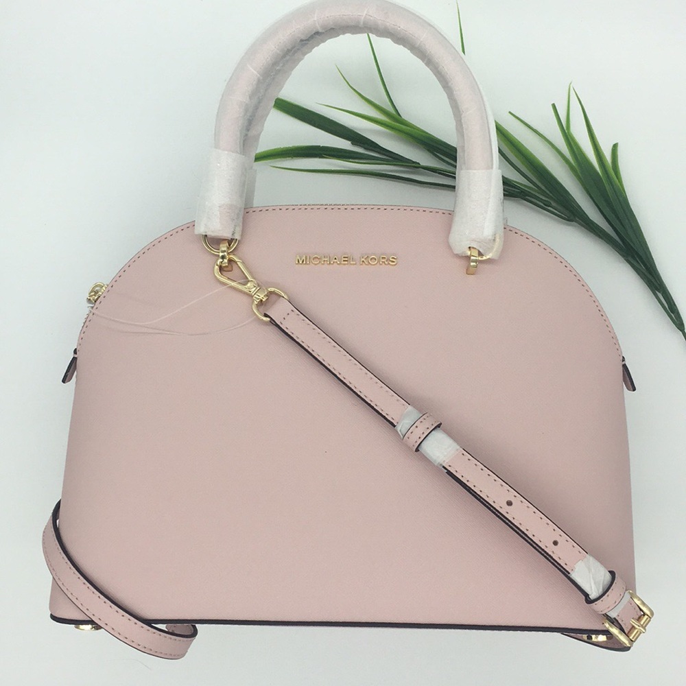 Michael Kors EMMY LG DOME SATCHEL BAG BLOSSOM - Picture 1 of 8